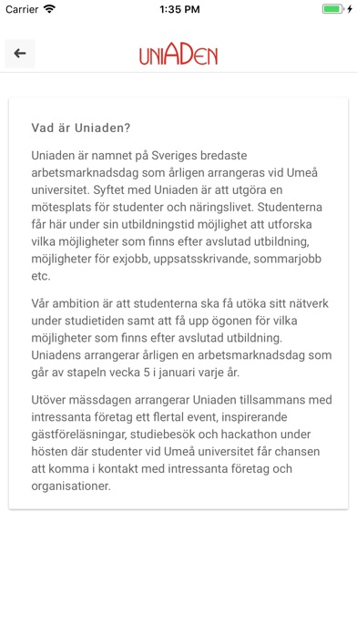 Uniaden screenshot 2