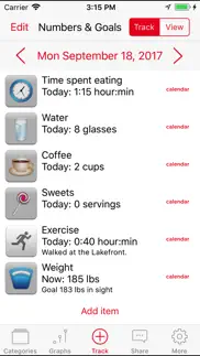 mindful eating tracker iphone resimleri 3