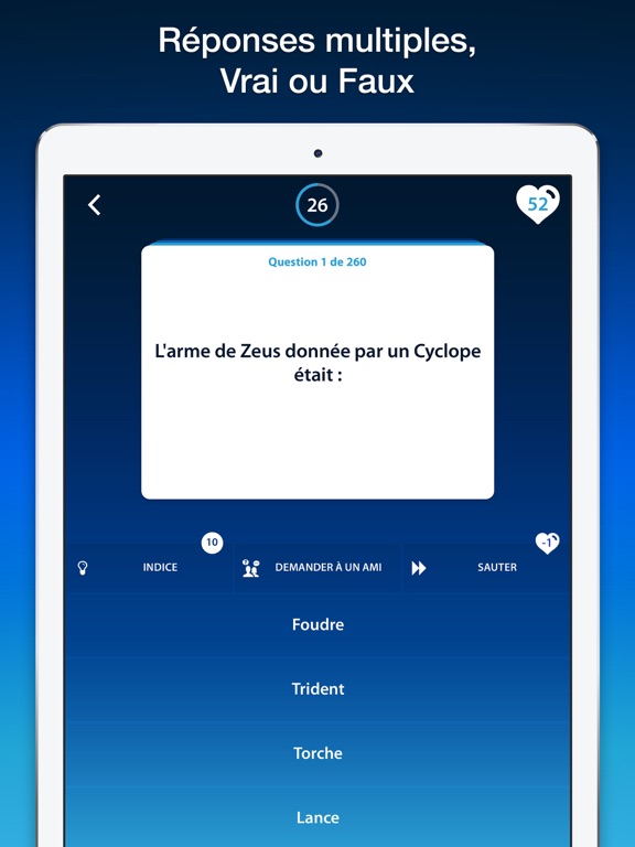 Screenshot #6 pour Jeux de Quiz Mythologie