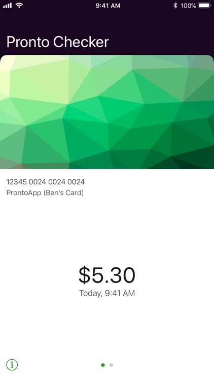 Pronto Checker for PRESTO Card
