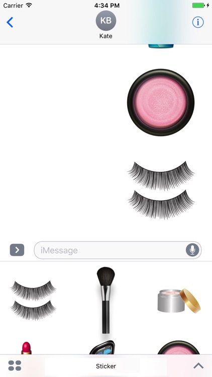 Cosmetic Stickers iMessage screenshot-3