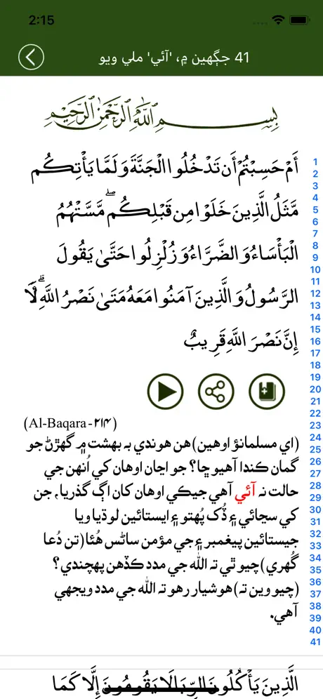 Quran Sindhi قرآن سنڌي