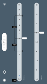 TrueDoF-Intro DoF Calculator screenshot