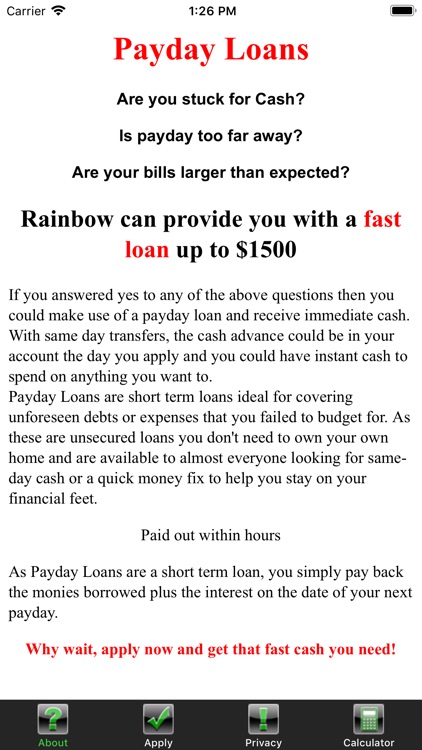 Payday Loans USA