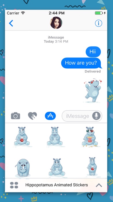 Hippo : Funny Stickers screenshot 2