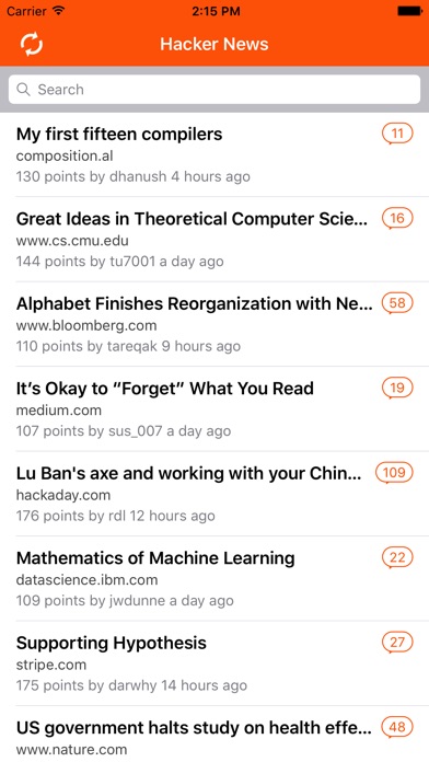 Hacker News ® screenshot 3