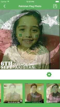 Pakistan 14 August Flag Face Photo Frame Maker screenshot 5