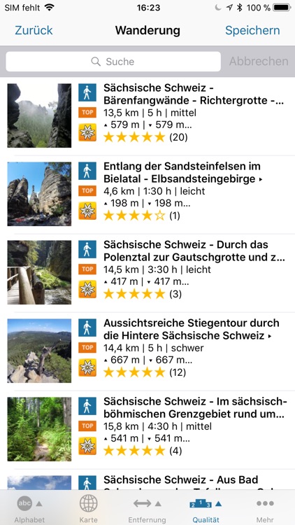 Tourplaner Sächsische Schweiz