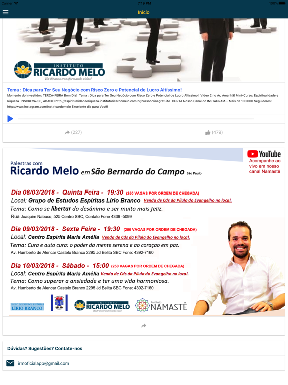 IRM Oficial iPad screenshot 5 - Entertainment app