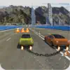 Chained Car Race In Snow