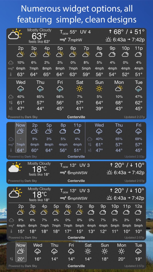 #2. Simple Weather Widget (iOS) 由: Back Bay Bytes LLC