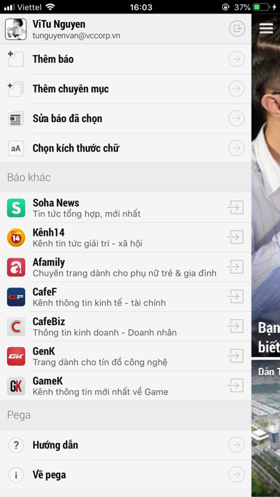 Screenshot #2 pour Đọc Báo Pega