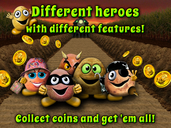POTATO STORY - action runner fun game iPad screenshot