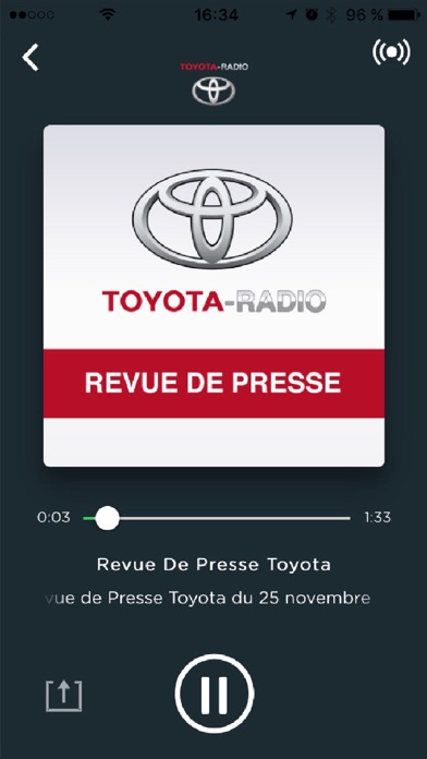 Screenshot #1 pour Toyota Radio