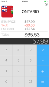 Sales Tax Calculator - Canada screenshot