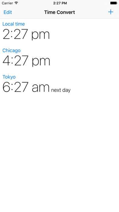 The Time Zone Converter App Screenshot