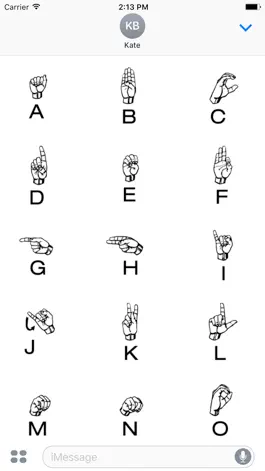 Game screenshot Sign Language Stickers Emoji apk