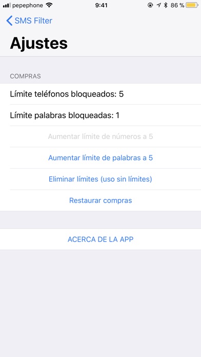 SMS Filter screenshot 4