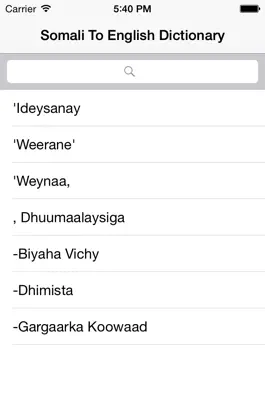 Game screenshot Somali To English Dictionary mod apk