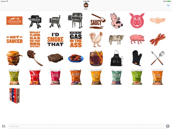 Screenshot #5 pour Traeger Grills Stickers