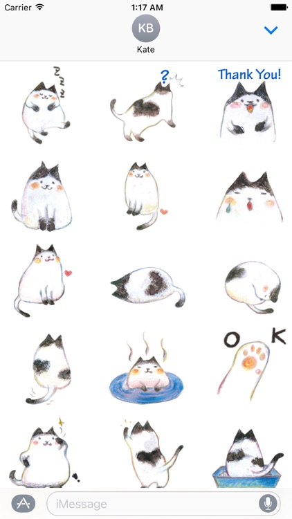 Adorable Fluffy Cat Sticker