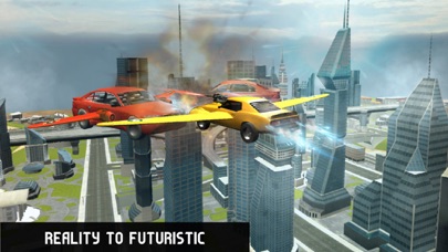 City Flying Futuristic Car : Fighting Battle Chase screenshot 3