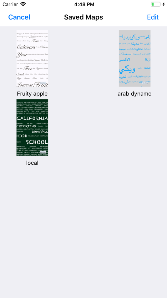 #5. WordMap (iOS) 由: imaginary cartography
