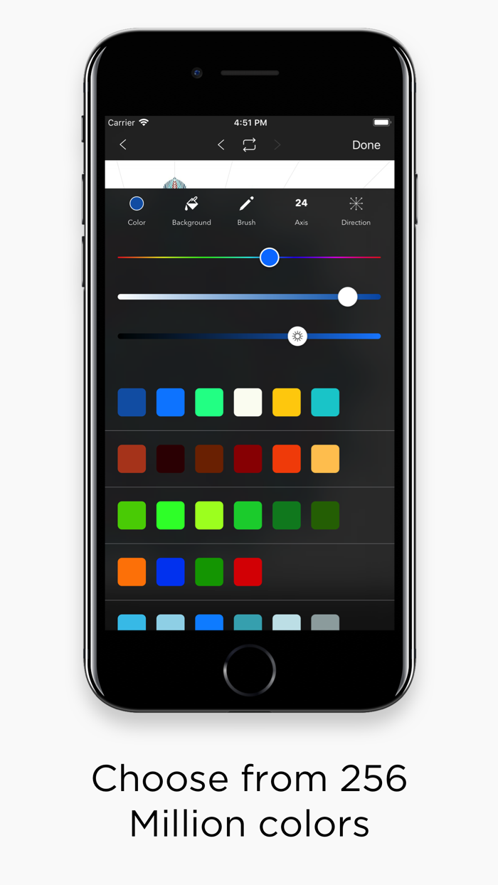 Swirly - Symmetrical drawing