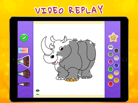 Coloring Your ZOO iPad screenshot 2 - Entertainment app