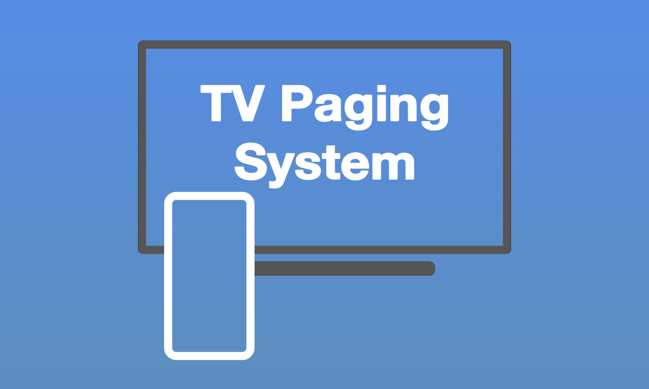 TV Paging System