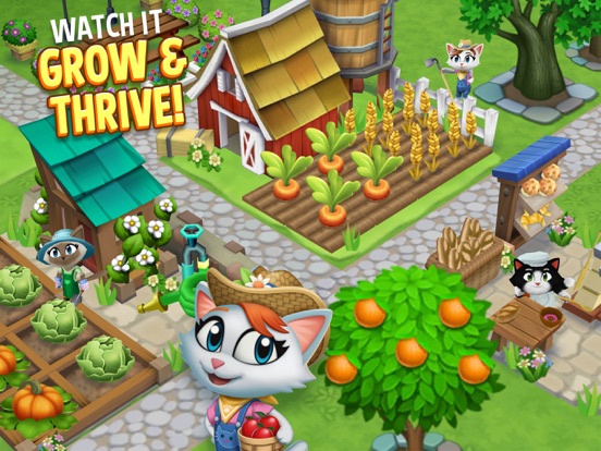 Kitty City: Harvest Valley iPad app afbeelding 3