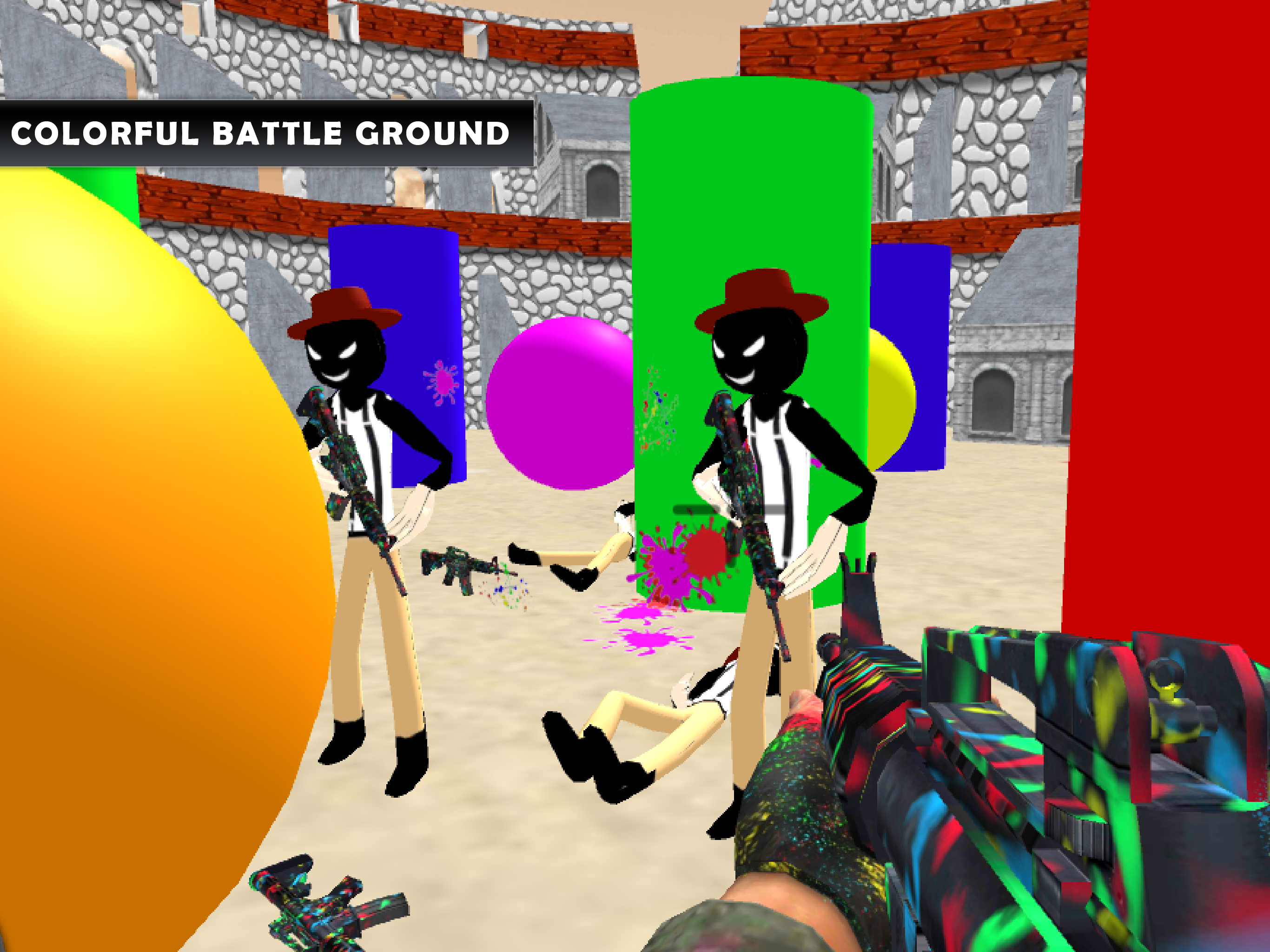 Stickman Paintball Arena Boom screenshot 6