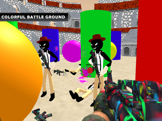 Screenshot #4 pour Stickman Paintball Arena Boom