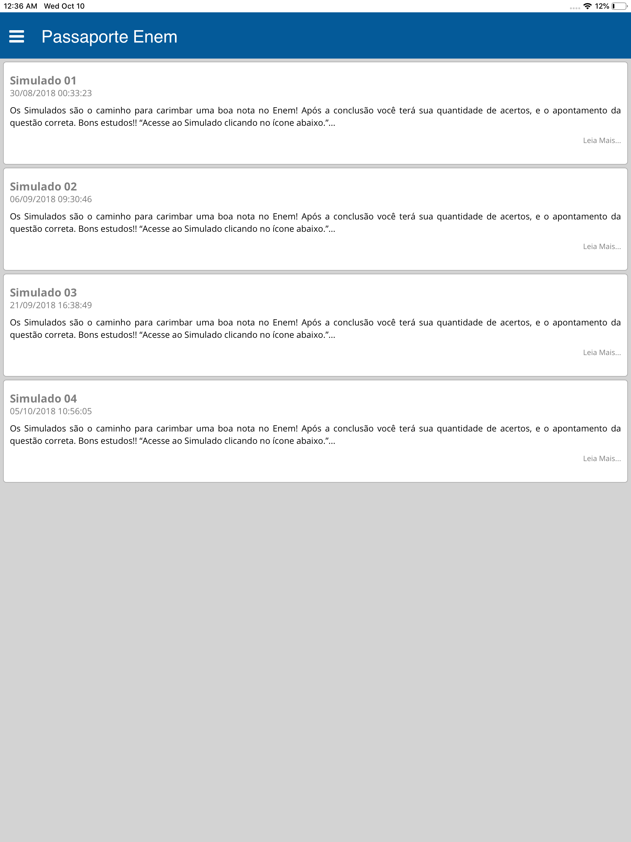 Passaporte Enem screenshot 16
