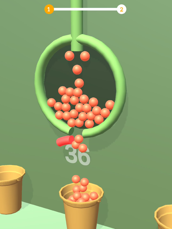 fill buckets with Balls iPad screenshot
