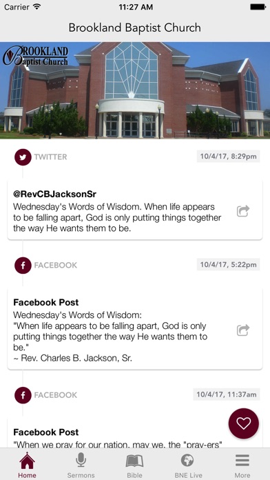 Brookland Baptist Church screenshot 2