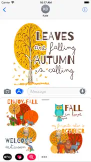 hello autumn fall time sticker iphone screenshot 2