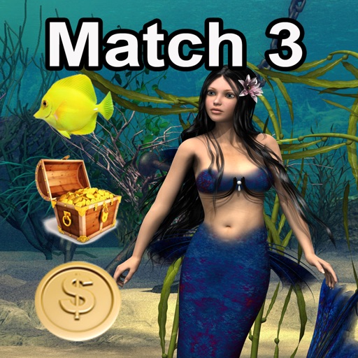 Mermaid Princess Fantasy Match - match three items to crush the levels icon