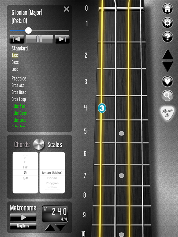 Ukulele Companion iPad screenshot 4 - Music app