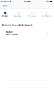 onevue device configurator iphone screenshot 2
