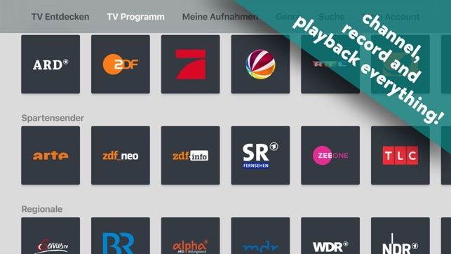 YouTV German VCR, TV library, TV App, Roku Channel Store