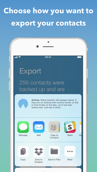 Export Contact screenshot 3