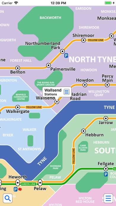 Screenshot #1 pour Tyne and Wear Metro by Zuti