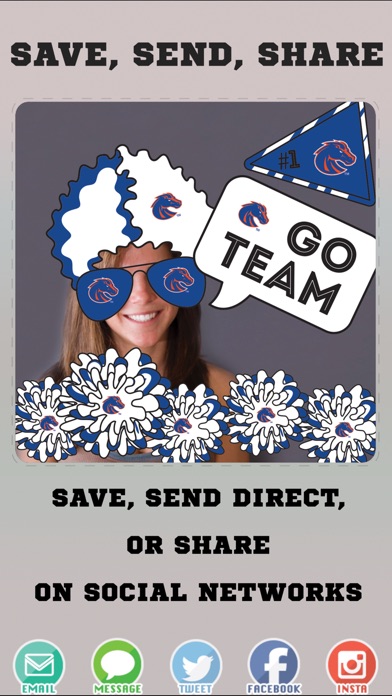 Boise State Broncos PLUS Selfie Stickers screenshot 4