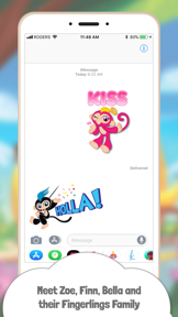Fingerlings Emoji Stickers screenshot