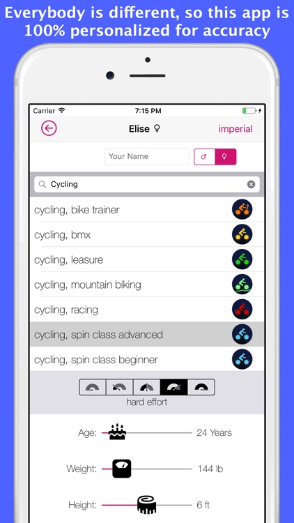 calorie burn calculator - for sports, home & work