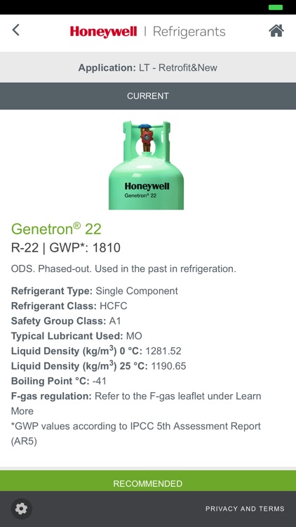 Refrigerant Selection Tool EU