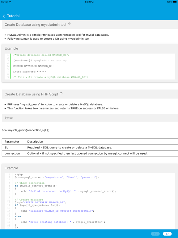 Learn MySQL, SQL and DBMS iPad screenshot 4 - Education app