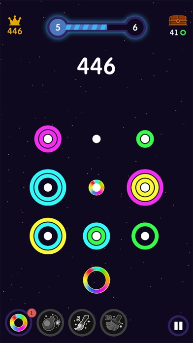 Screenshot #1 pour Pop Rings: Color Puzzle Game