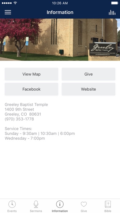 Greeley Baptist Church screenshot 3